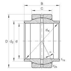 Bearing GE90-LO INA #1 image