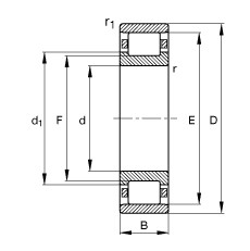 Bearing N332-E-M1 FAG #1 image