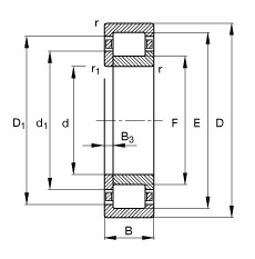Bearing NUP244-E-M1 FAG #1 image