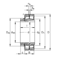 Bearing 23234-E1-K-TVPB + H2334 FAG #1 image