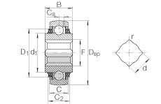 Bearing VK100-208-KTT-B-AH10 INA #1 image
