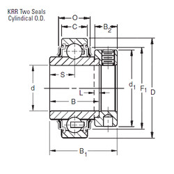 Bearing E55KRR Timken #1 image