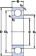 Bearing 6356 M SKF #1 image