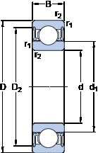 Bearing 61903-2RZ SKF #1 image