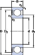 Bearing 635-RS1 SKF #1 image