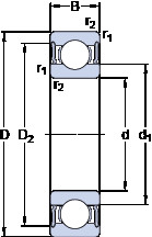 Bearing 634-2RS1 SKF #1 image