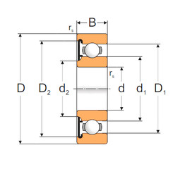 Bearing 6306-RS1 MPZ #1 image
