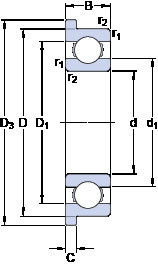 Bearing W 627 XR SKF #1 image