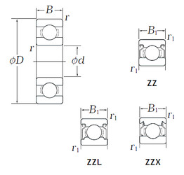 Bearing EE0 ZZ KOYO #1 image