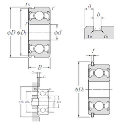Bearing F-SC6A06ZZ1NR NTN #1 image