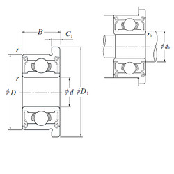 Bearing FR6ZZ ISO #1 image