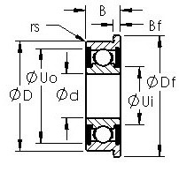 Bearing FR6-2RS AST #1 image