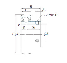 Bearing UCX18 KOYO #1 image