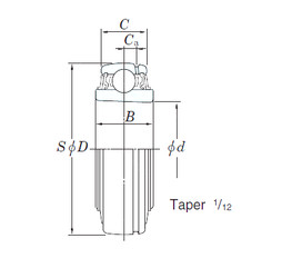 Bearing UKX17 KOYO #1 image