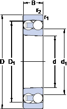 Bearing 2319 KM SKF #1 image