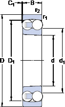 Bearing 1226 KM SKF #1 image