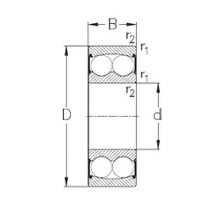 Bearing 2310-2RS NKE #1 image