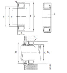 Bearing N334-E-M1 FAG #1 image