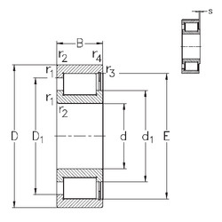 Bearing NCF2896-V NKE #1 image