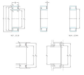 Bearing NCF2332ECJB SKF #1 image