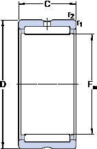 Bearing NK 38/30 SKF #1 image