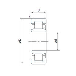 Bearing NU314T NACHI #1 image