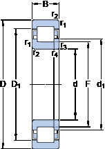 Bearing NUP 319 ECML SKF #1 image