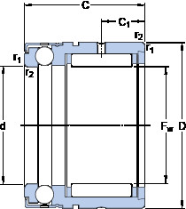 Bearing NX 7 TN SKF #1 image