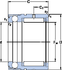 Bearing NX 7 ZTN SKF #1 image