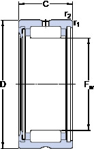 Bearing RNA 4901 RS SKF #1 image