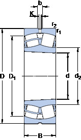 Bearing 24168 ECCK30J/W33 SKF #1 image