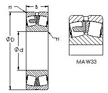 Bearing 23328MAC4F80W33 AST #1 image