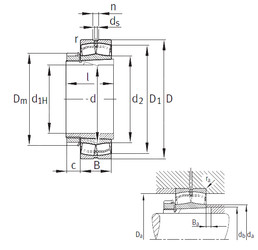 Bearing 23238-B-K-MB+H2338 FAG #1 image