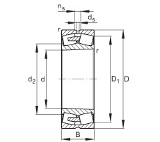 Bearing 24196-E1A-K30-MB1 FAG #1 image