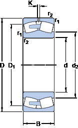 Bearing 238/1180 CAFA/W20 SKF #1 image