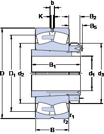 Bearing 239/900 CAK/W33 + OH 39/900 H SKF #1 image