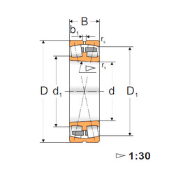 Bearing 24034 K30MBW33 MPZ #1 image