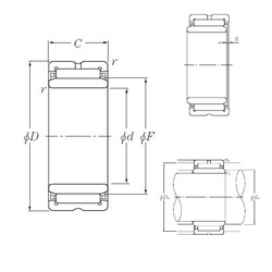 Bearing NK26/16R+IR22×26×16 NTN #1 image