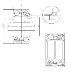 Bearing TM-DE08A74CS10PX1/L260 NTN #1 image