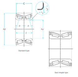 Bearing ZA-47KWD02AU42C-01LB NSK #1 image