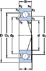 Bearing 7009 ACE/HCP4A SKF #1 image