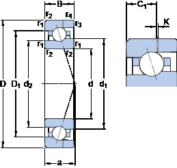 Bearing 709 CE/HCP4AH SKF #1 image