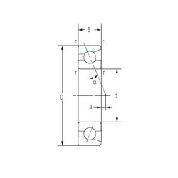Bearing 7008AC NACHI #1 image