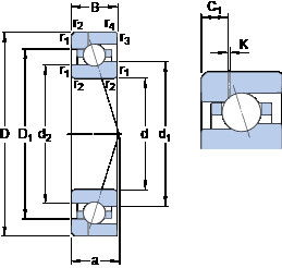 Bearing 7009 ACE/HCP4AH1 SKF #1 image