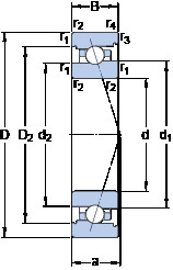 Bearing 7009 ACB/HCP4A SKF #1 image