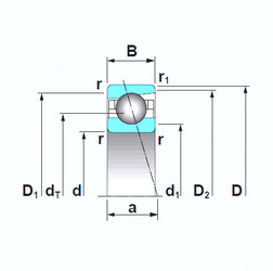 Bearing 7919A5TRSU NSK #1 image