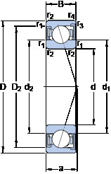 Bearing S7213 CD/HCP4A SKF #1 image