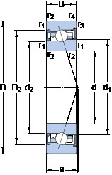Bearing S7011 FW/HC SKF #1 image