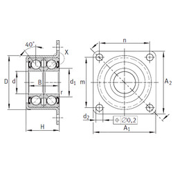 Bearing ZKLR2060-2RS INA #1 image