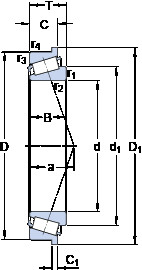 Bearing 32311 BRJ2/QCL7C SKF #1 image